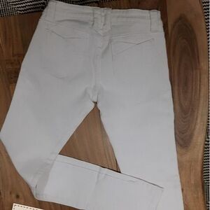 NEW WHITE COTTON SKINNY JEANS SIZE 25 LOW WAIST
